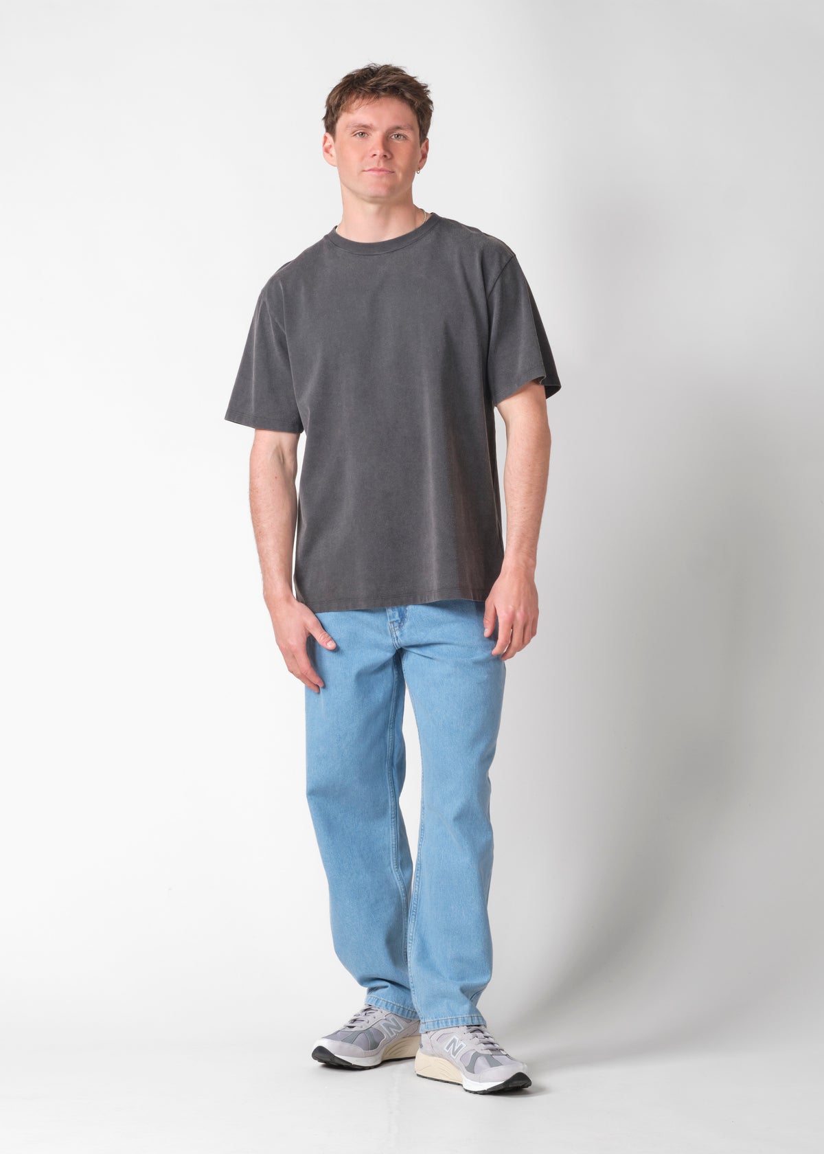 Klitmøller Collective ApS Mens boxy fade out tee OCS T-Shirts Black
