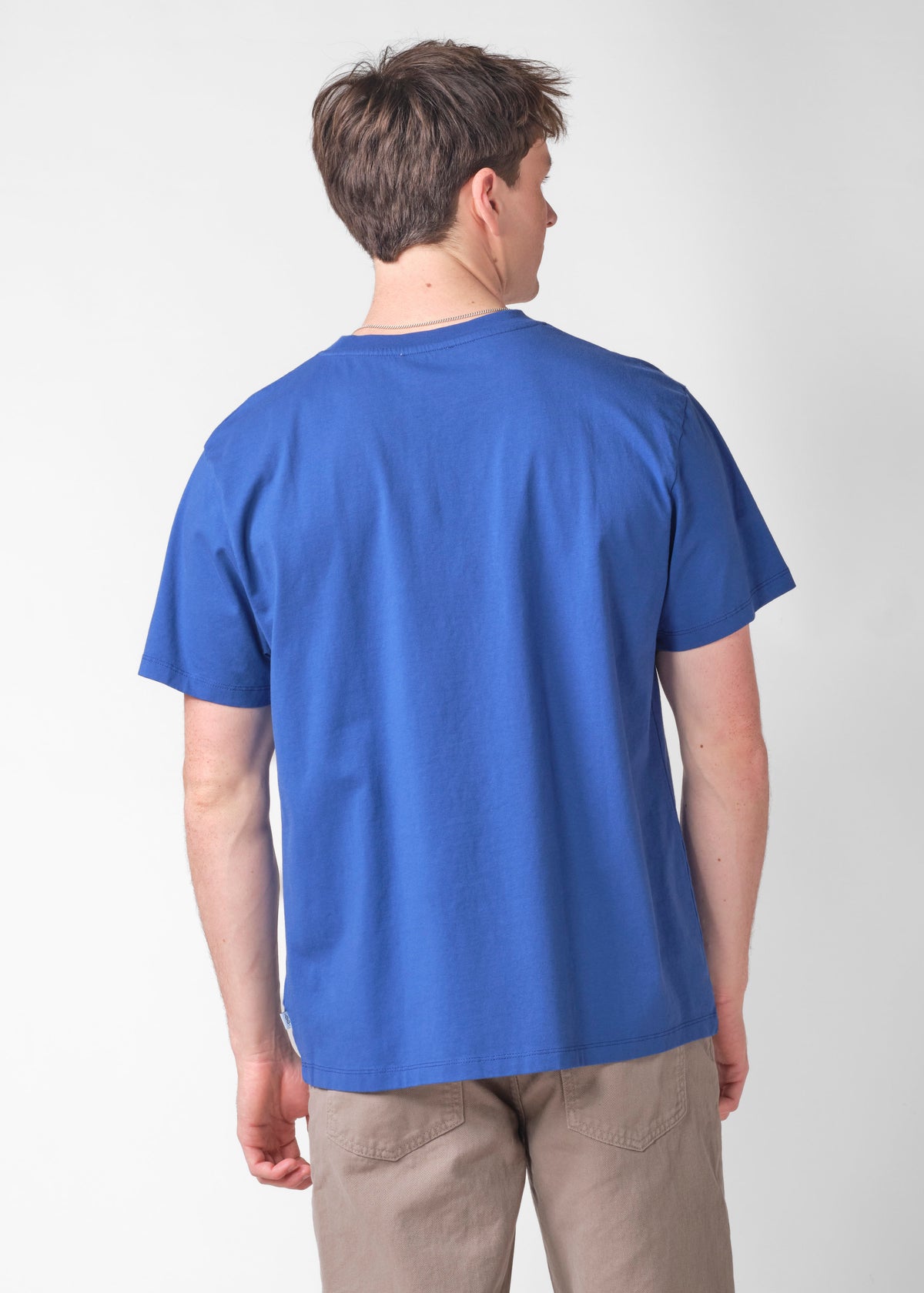 Klitmøller Collective ApS Mens small logo tee OCS T-Shirts Surf blue