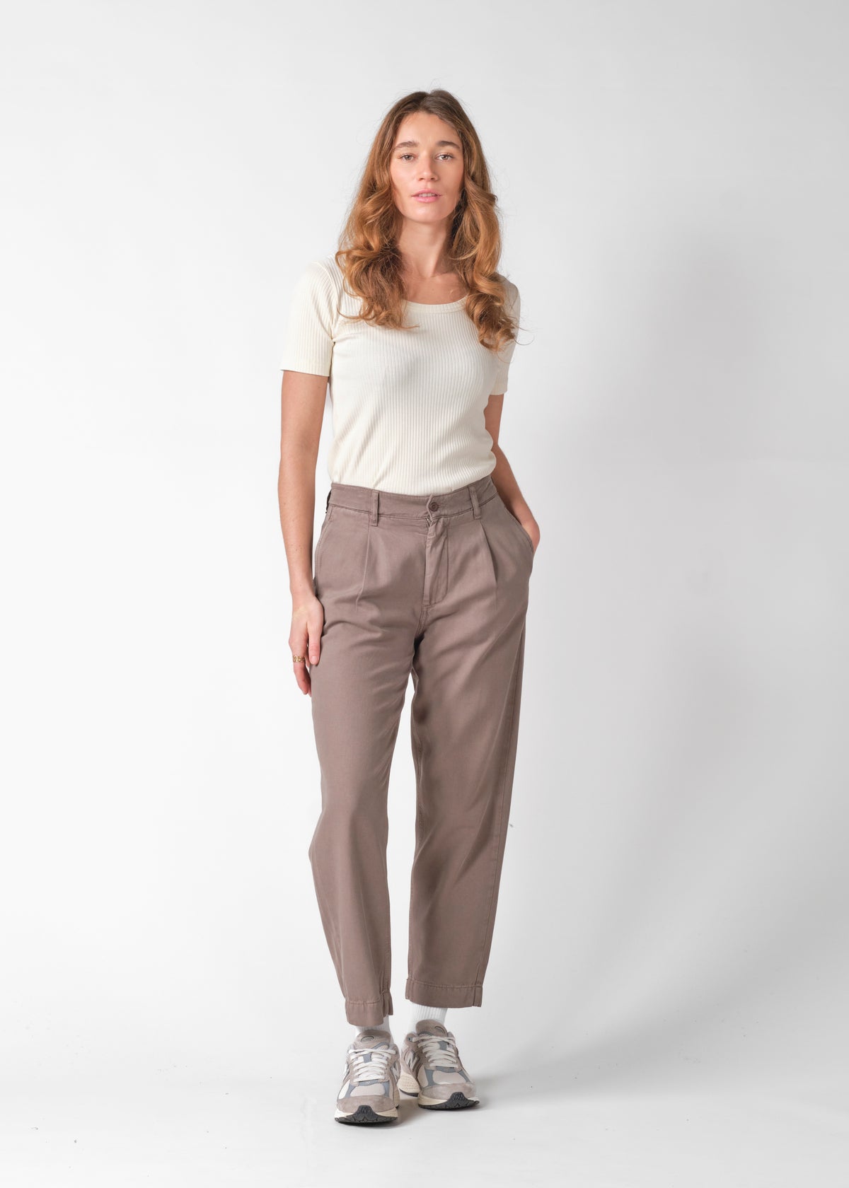 Klitmøller Collective ApS Mette lyocell pants OCS Pants Taupe