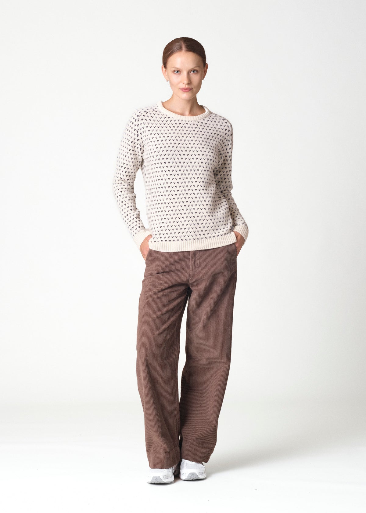 Klitmøller Collective ApS Mika knit Knitted sweaters Cream/navy