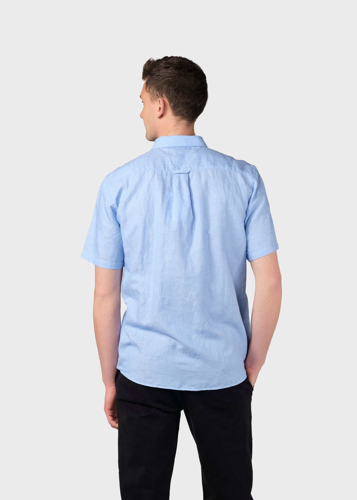 Klitmøller Collective ApS Mikkel linen shirt Shirts Blue melange