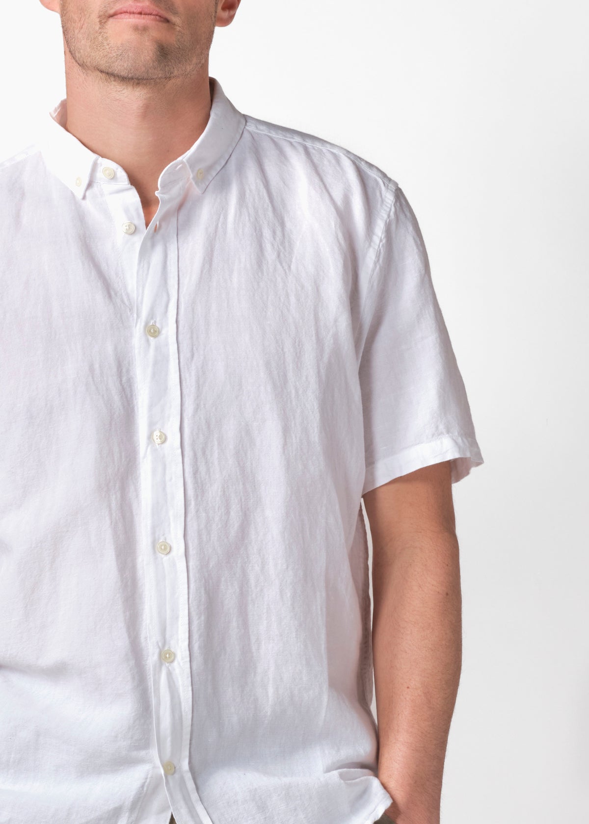 Klitmøller Collective ApS Mikkel linen shirt Shirts White