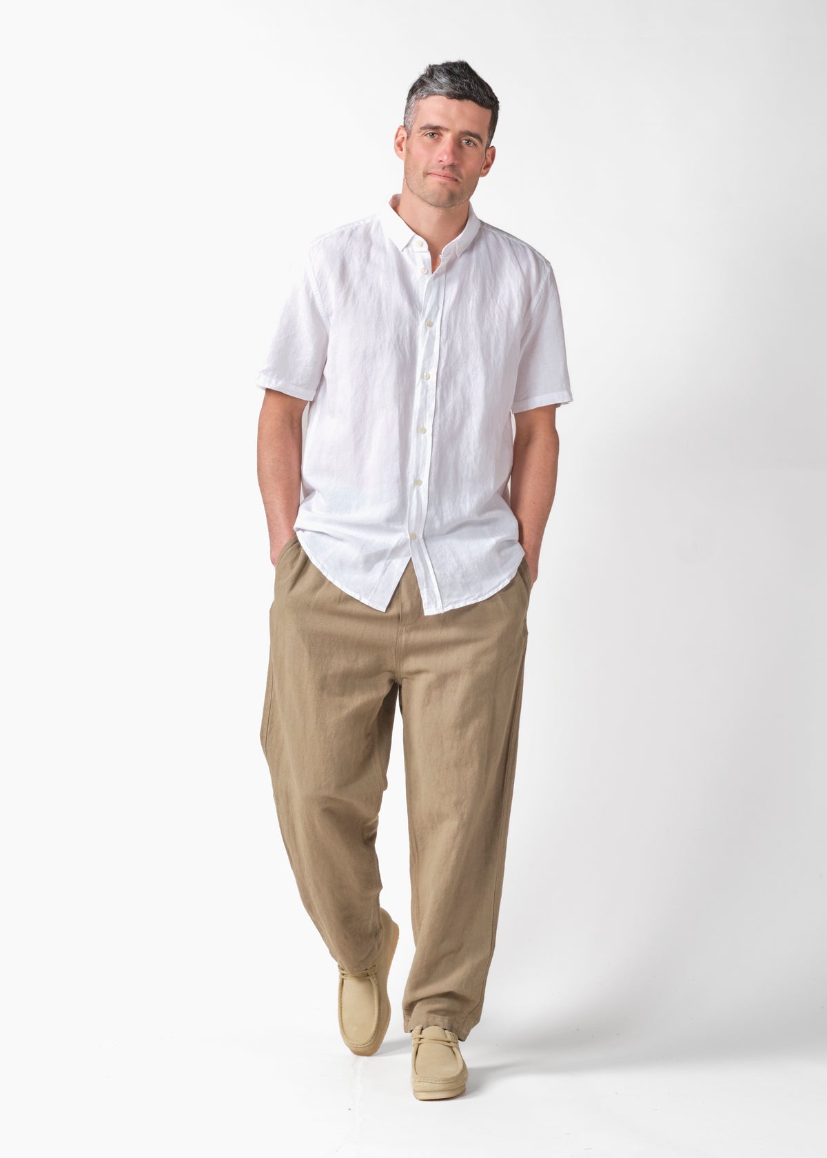 Klitmøller Collective ApS Mikkel linen shirt Shirts White