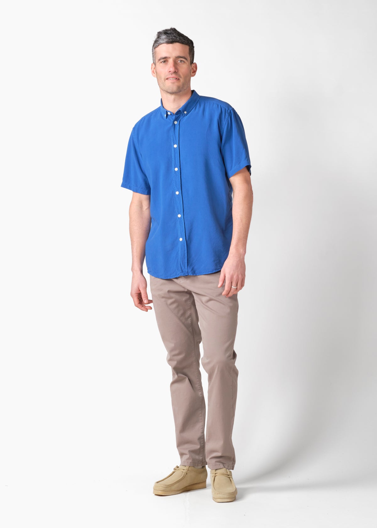 Klitmøller Collective ApS Mikkel lyocell shirt Shirts Surf blue