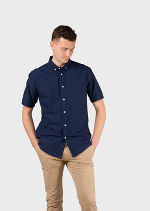 Klitmøller Collective ApS Mikkel striped shirt Shirts Ocean/navy