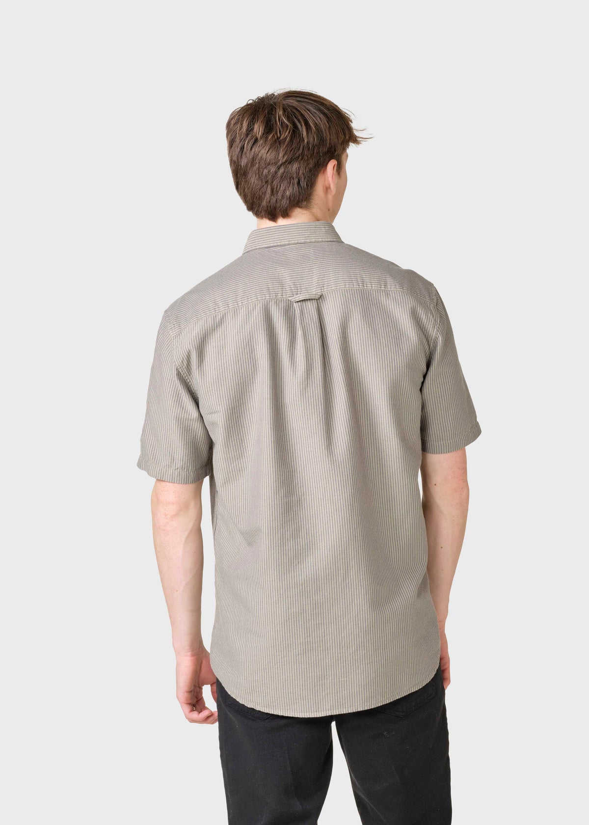 Klitmøller Collective ApS Mikkel striped shirt Shirts Sand/navy/sand overdye
