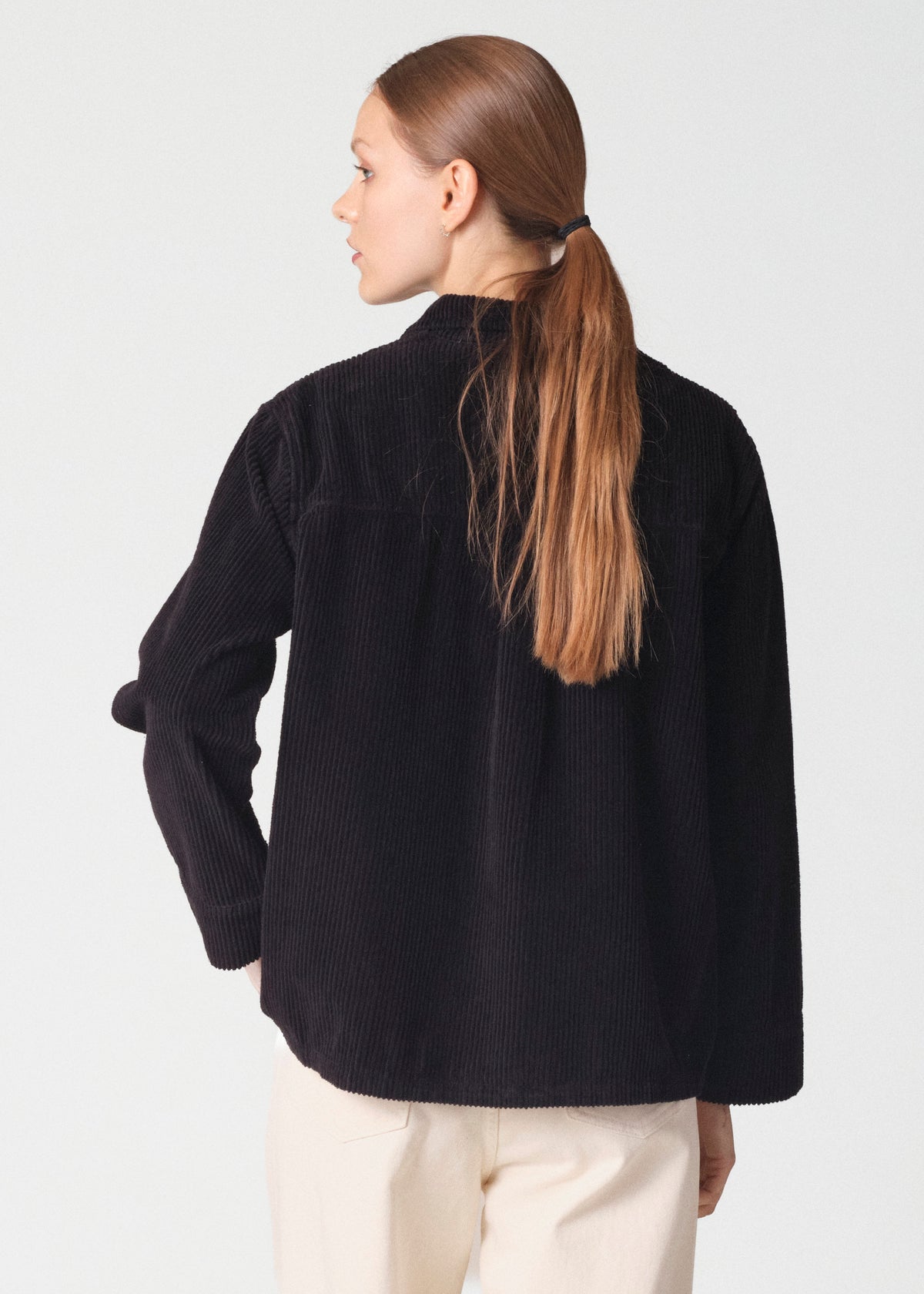 Klitmøller Collective ApS Nille cord overshirt GOTS Jackets Black