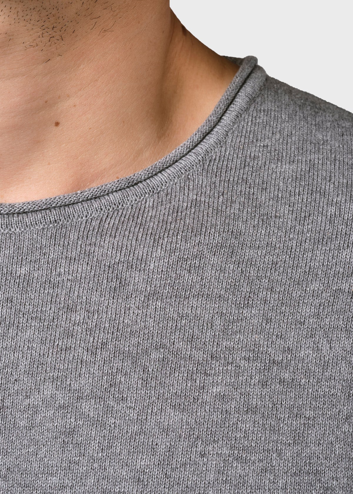 Klitmøller Collective ApS Noah knit Knitted sweaters Light grey