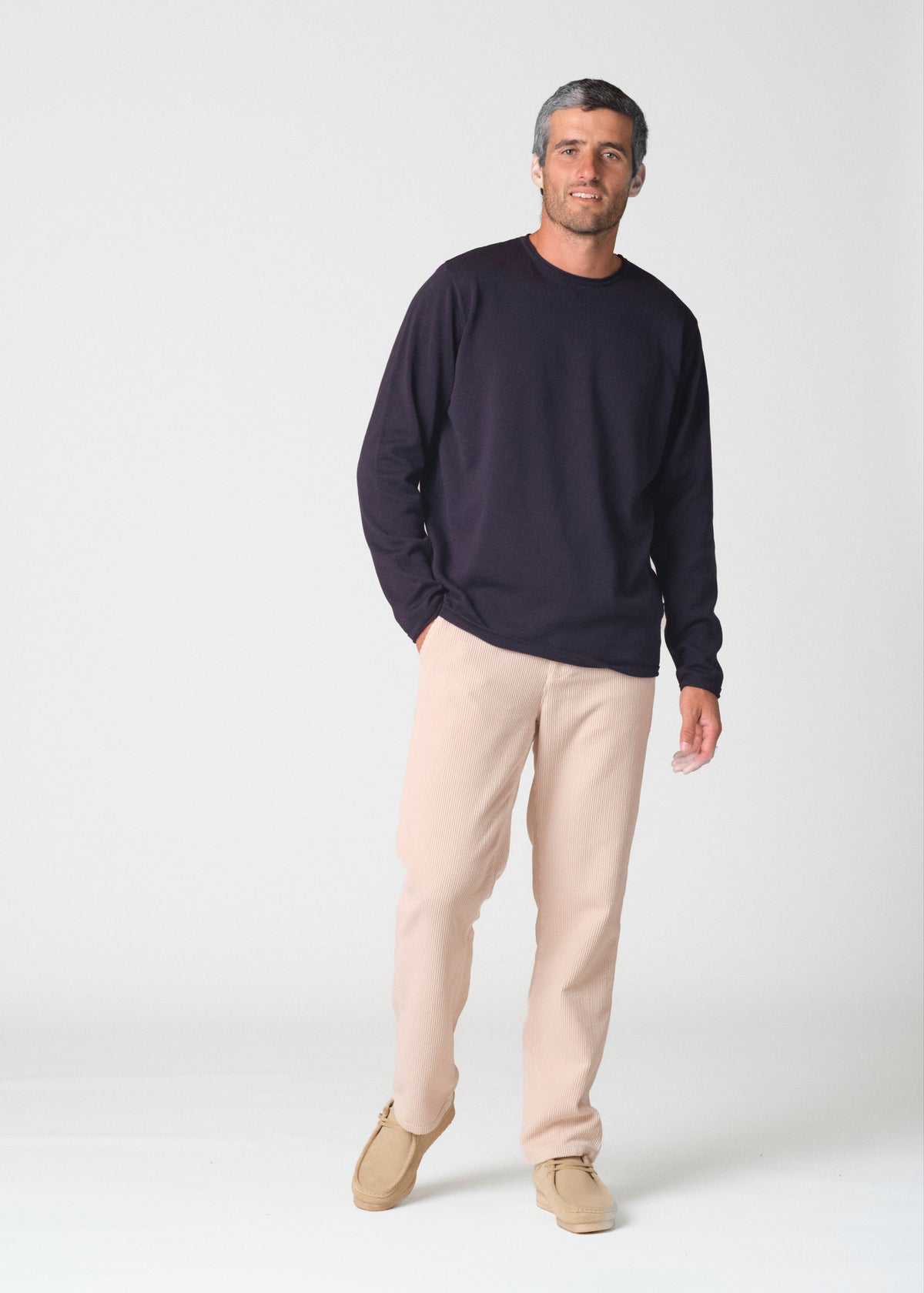 Klitmøller Collective ApS Noah knit Knitted sweaters Navy