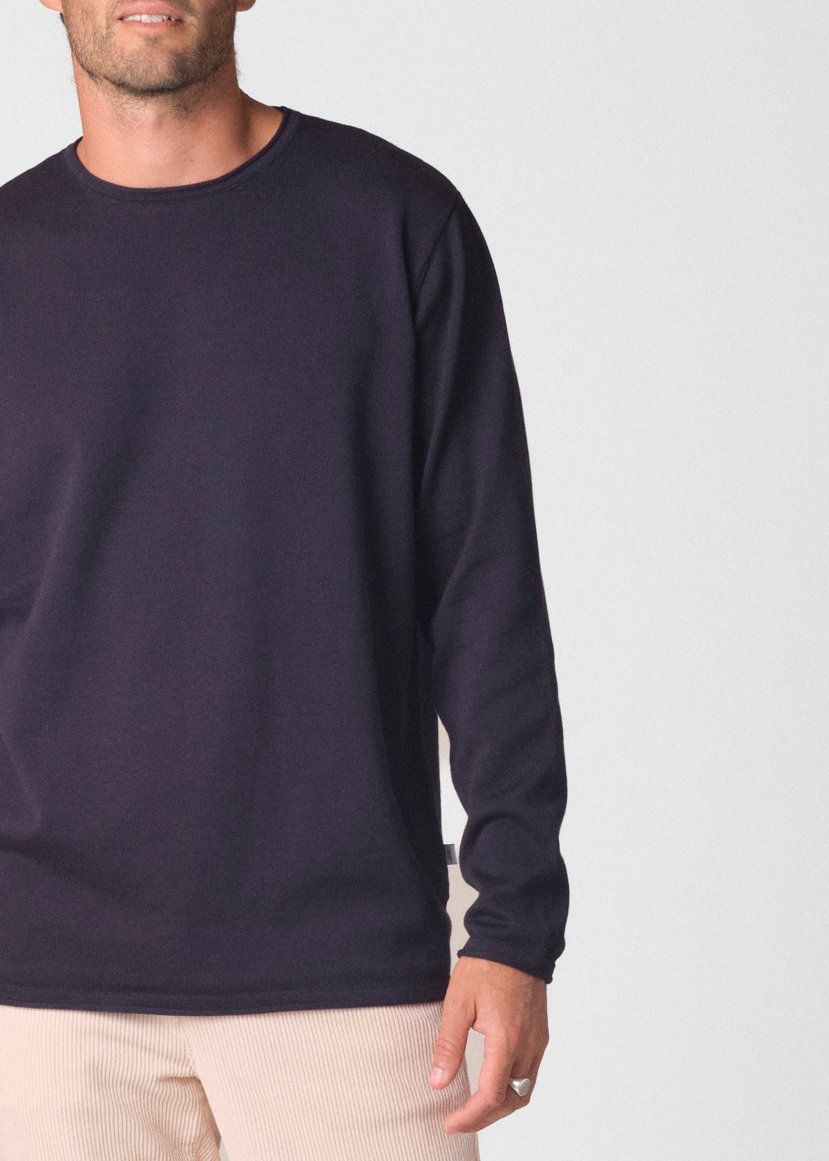 Klitmøller Collective ApS Noah knit Knitted sweaters Navy
