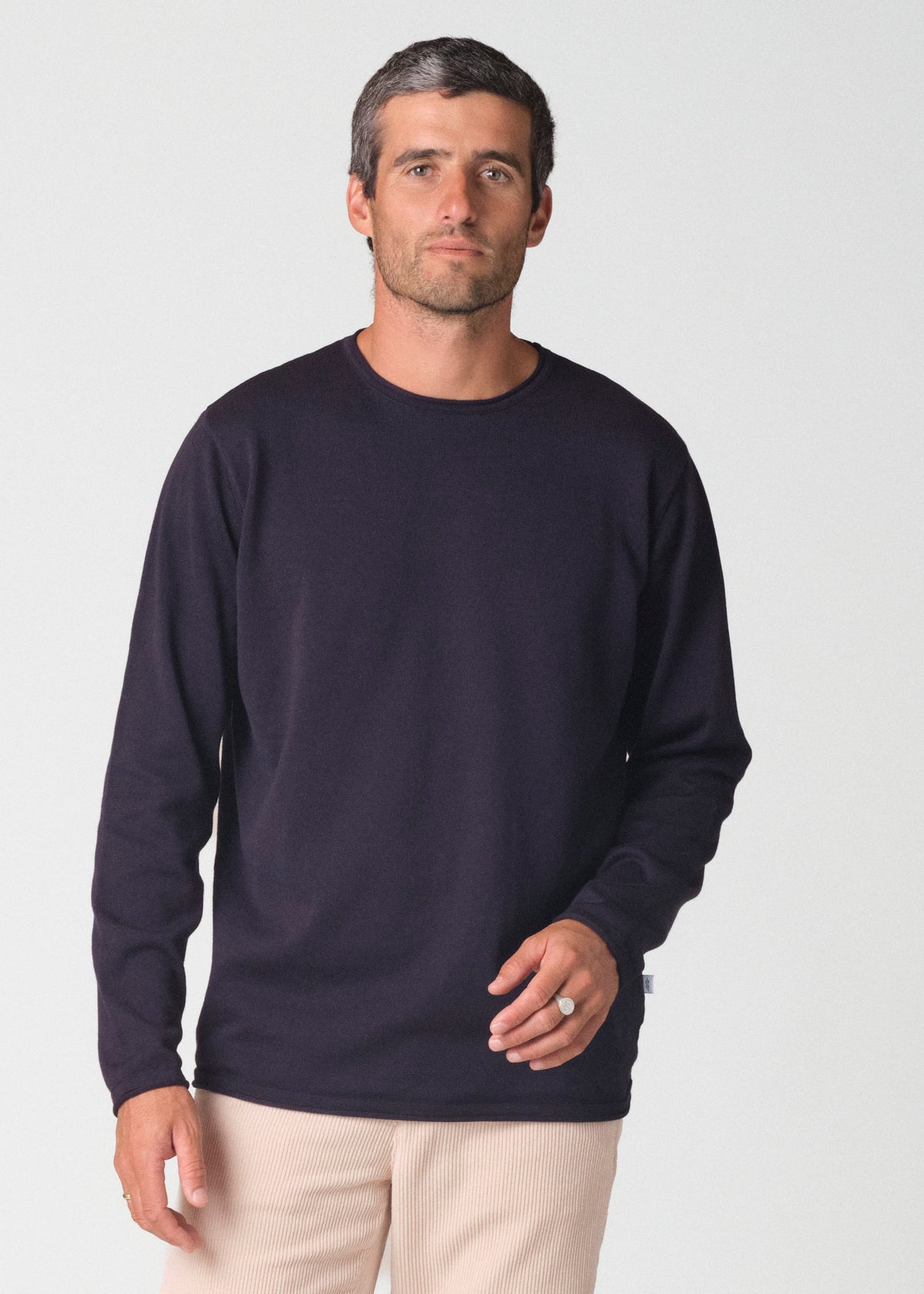 Klitmøller Collective ApS Noah knit Knitted sweaters Navy