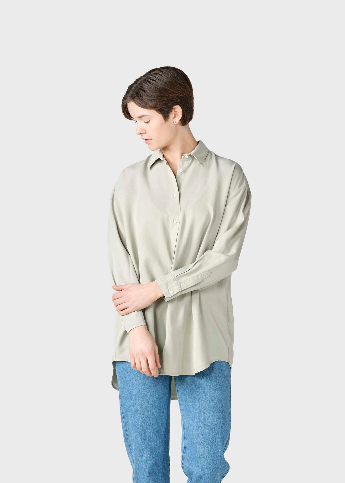 Klitmøller Collective ApS Ofelia lyocell shirt Shirts Sage