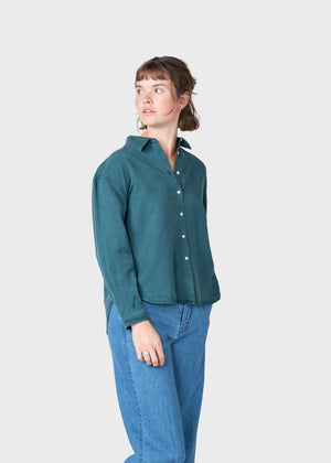 Klitmøller Collective ApS Ofelia short shirt  Shirts Moss Green