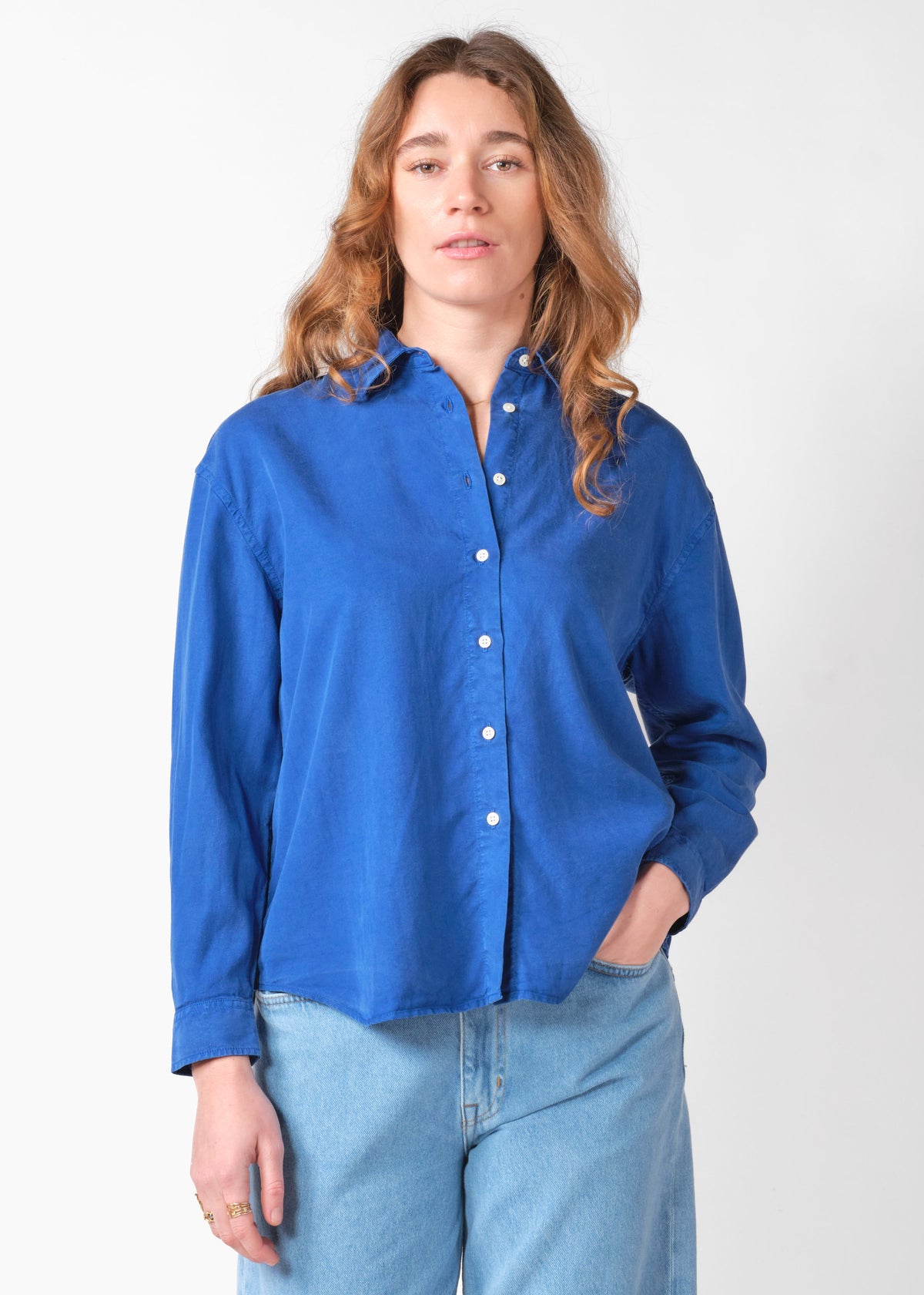 Klitmøller Collective ApS Ofelia short shirt Shirts Surf blue