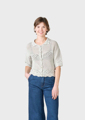 Klitmøller Collective ApS Penelope crochet  Knitted sweaters Cream