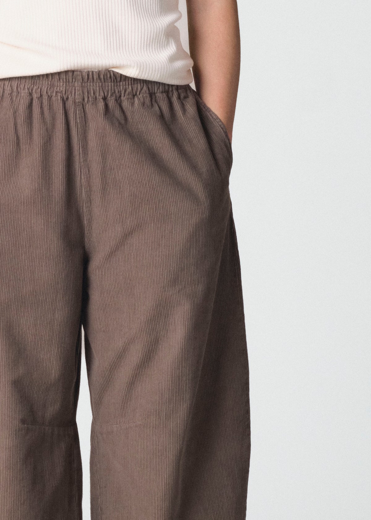 Klitmøller Collective ApS Penny cord pants GOTS Pants Taupe