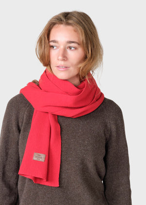 Klitmøller Collective ApS Rib scarf Scarfs Red