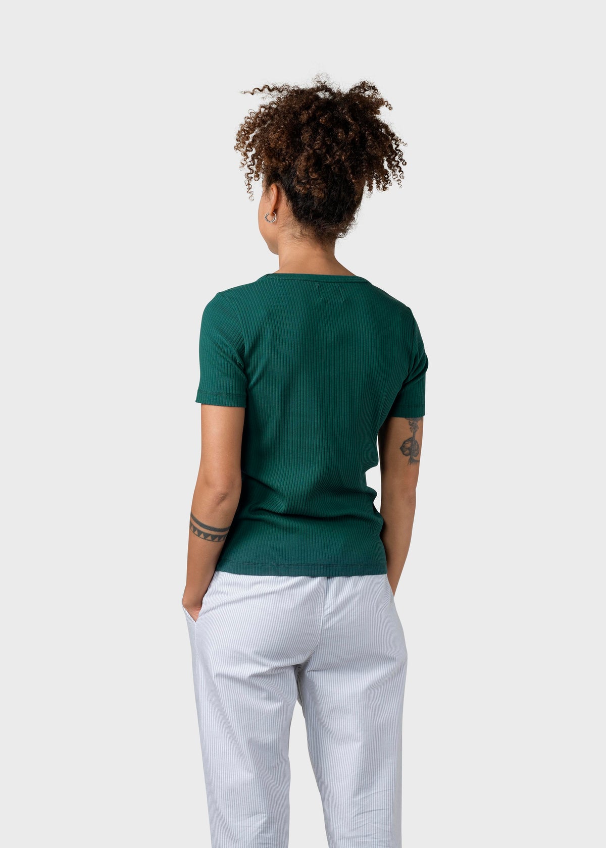 Klitmøller Collective ApS Rib tee OCS T-Shirts Moss Green
