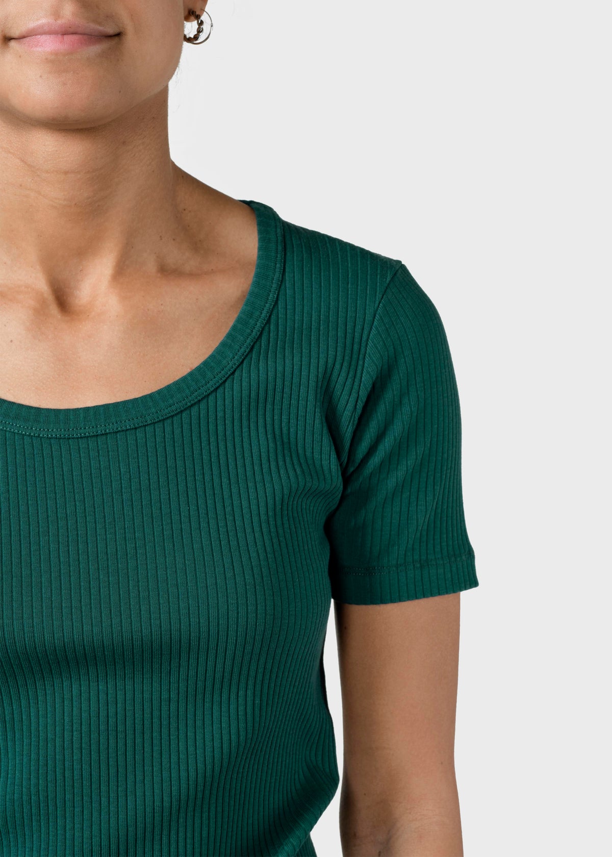Klitmøller Collective ApS Rib tee OCS T-Shirts Moss Green