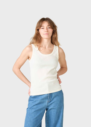 Klitmøller Collective ApS Rib top T-Shirts Cream