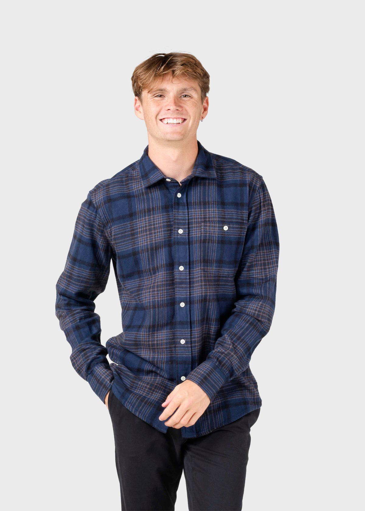 Klitmøller Collective ApS Rocco shirt Shirts Navy check