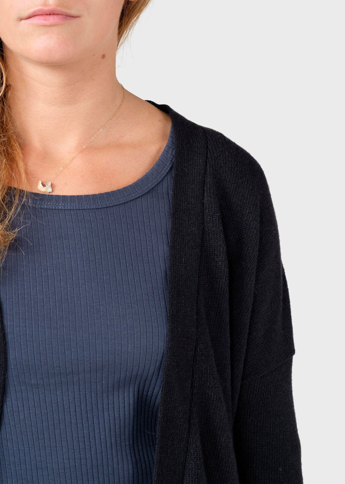 Klitmøller Collective ApS Rosemarie knit cardigan Knitted sweaters Black
