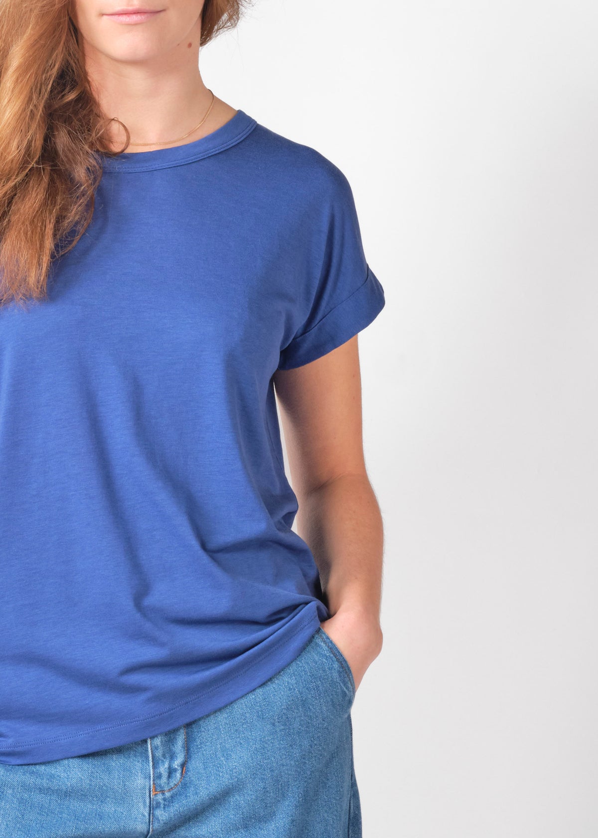 Klitmøller Collective ApS Sigrid tee OCS T-Shirts Surf blue