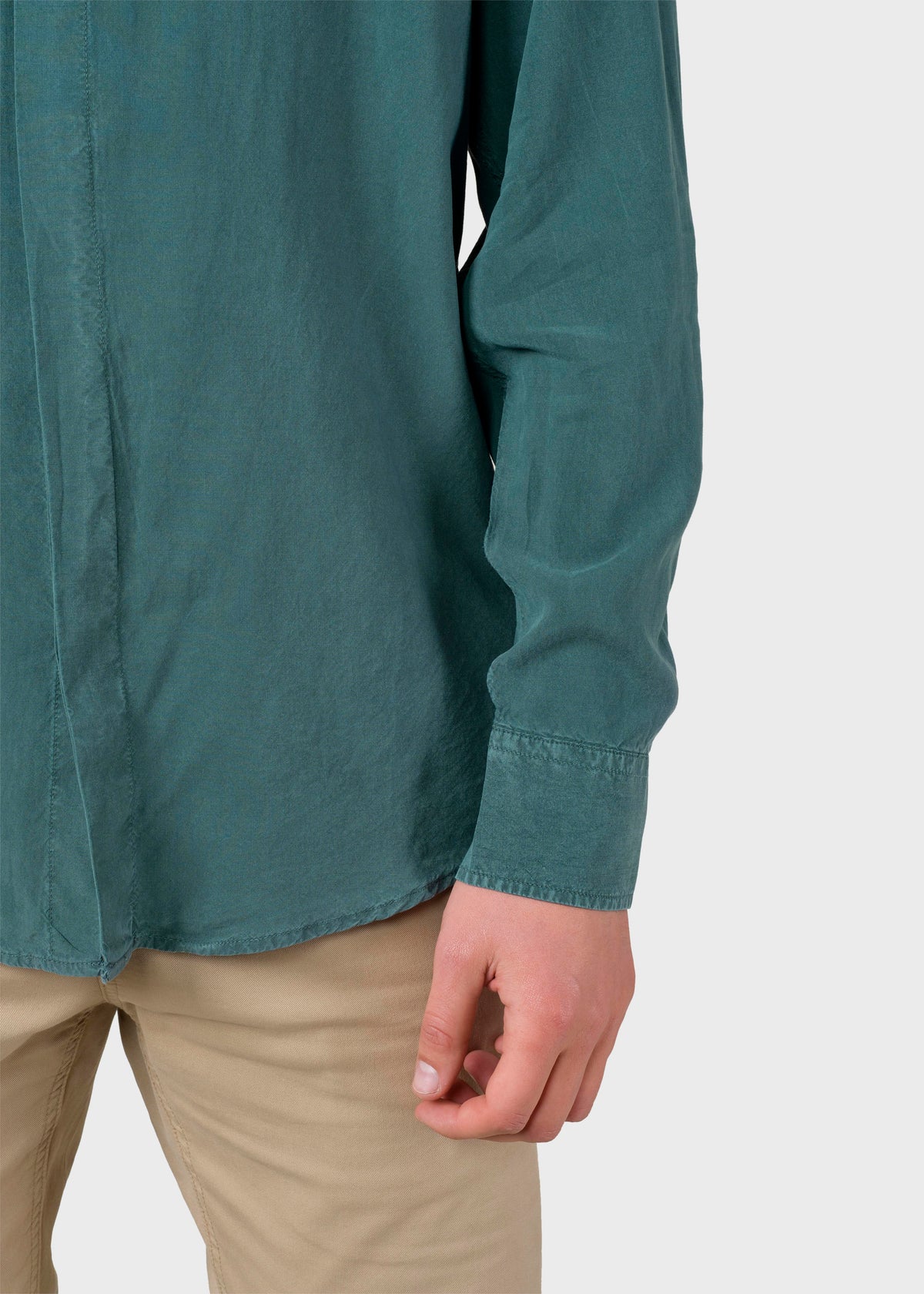 Klitmøller Collective ApS Simon lyocell shirt Shirts Moss Green