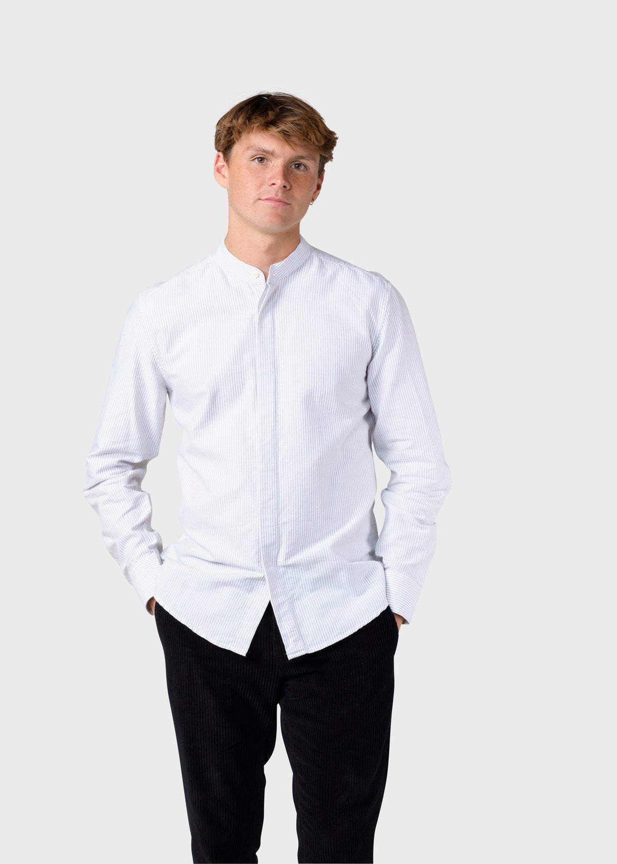 Klitmøller Collective ApS Simon striped shirt Shirts White/sand