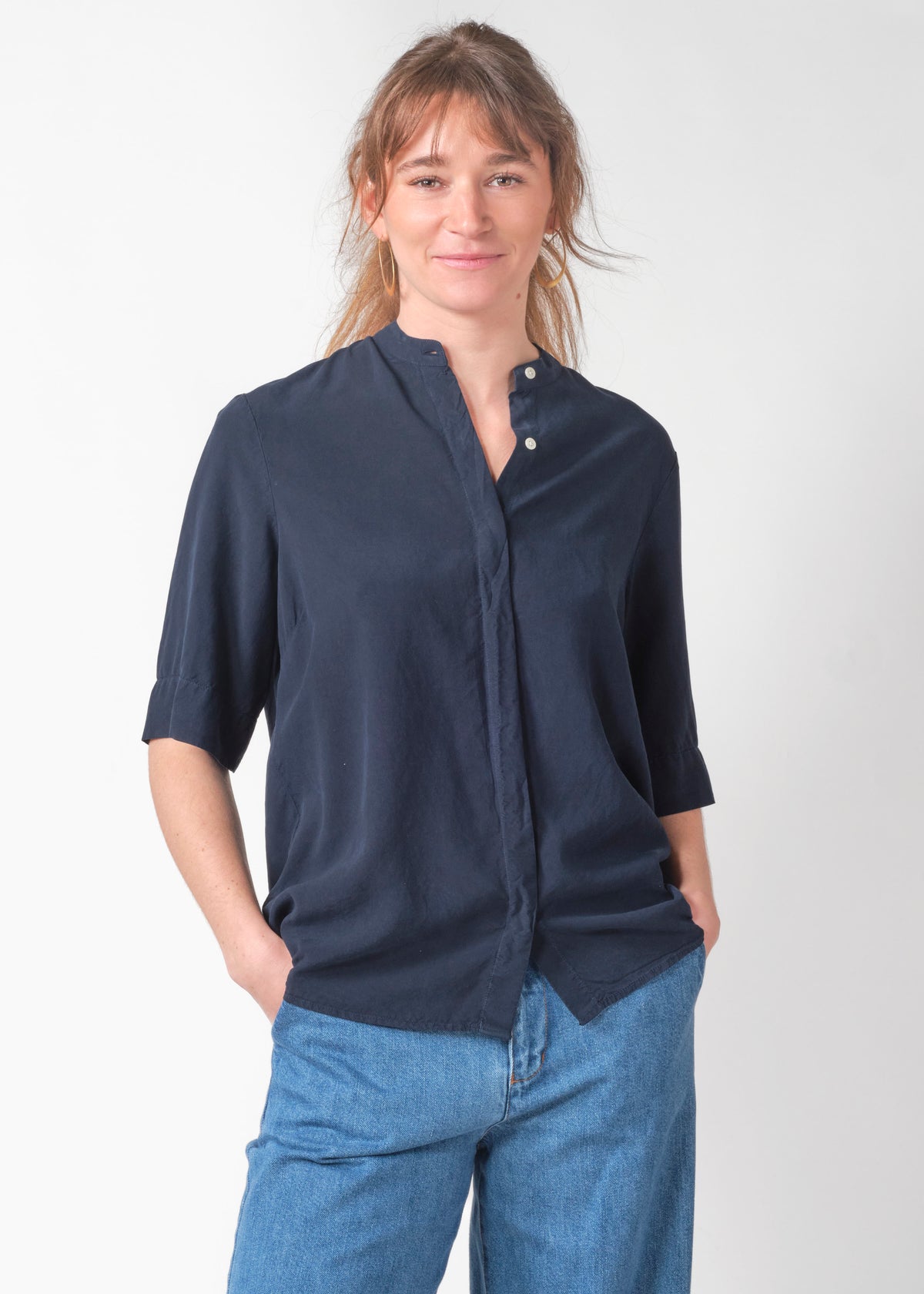 Klitmøller Collective ApS Solrun shirt Shirts Navy