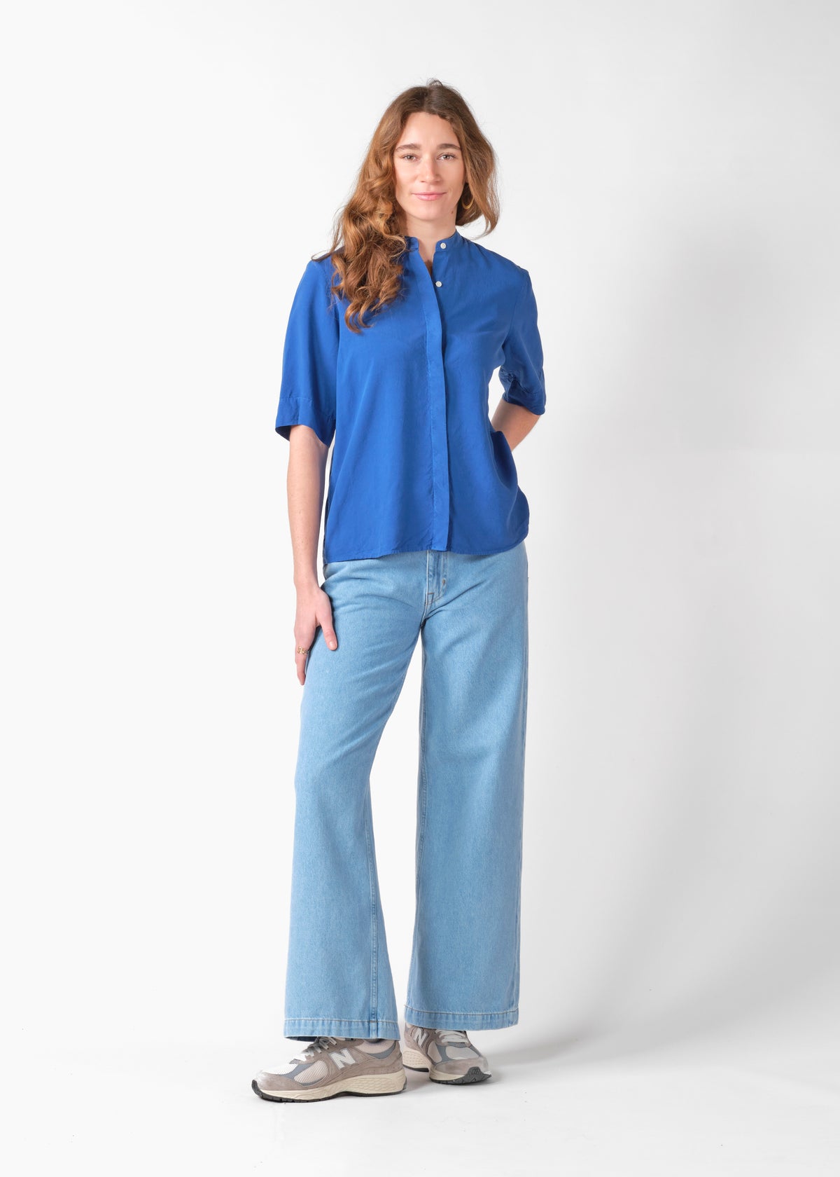 Klitmøller Collective ApS Solrun shirt Shirts Surf blue