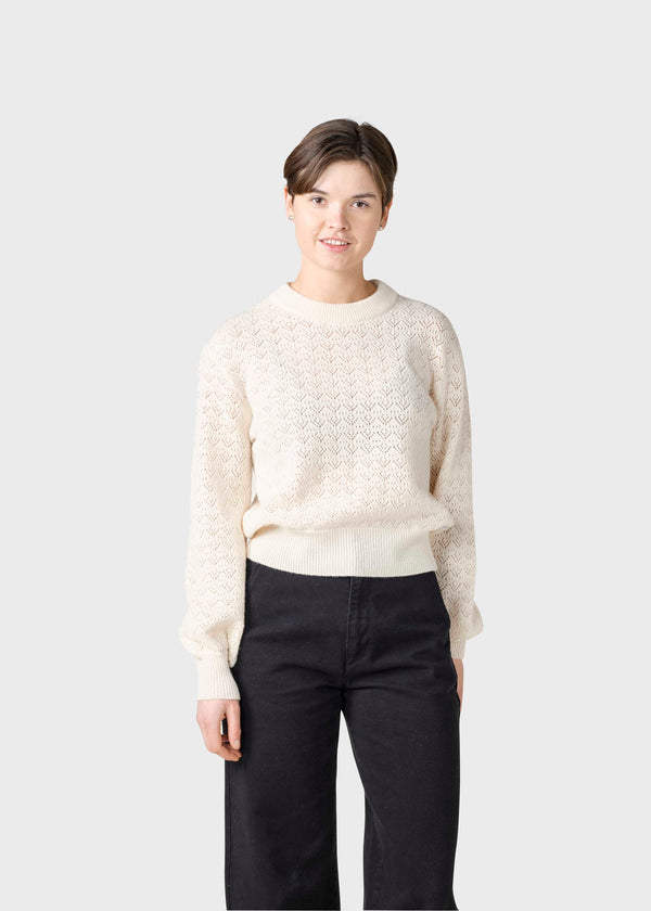 Klitmøller Collective ApS Tanja knit  Knitted sweaters Cream