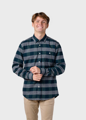 Klitmøller Collective ApS Thor shirt  Shirts Green/grey check