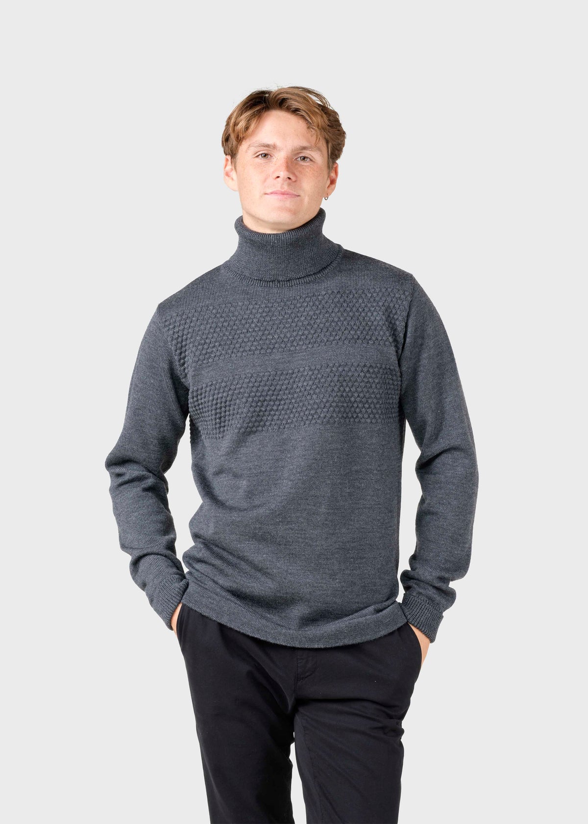 Klitmøller Collective ApS Thorvald knit Knitted sweaters Anthracite