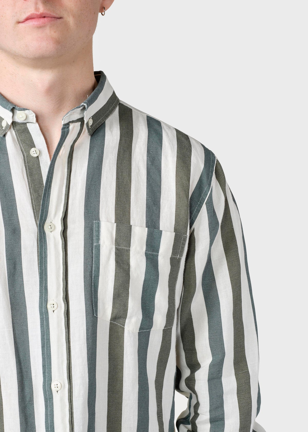 Klitmøller Collective ApS Valdis shirt Shirts Olive/moss green