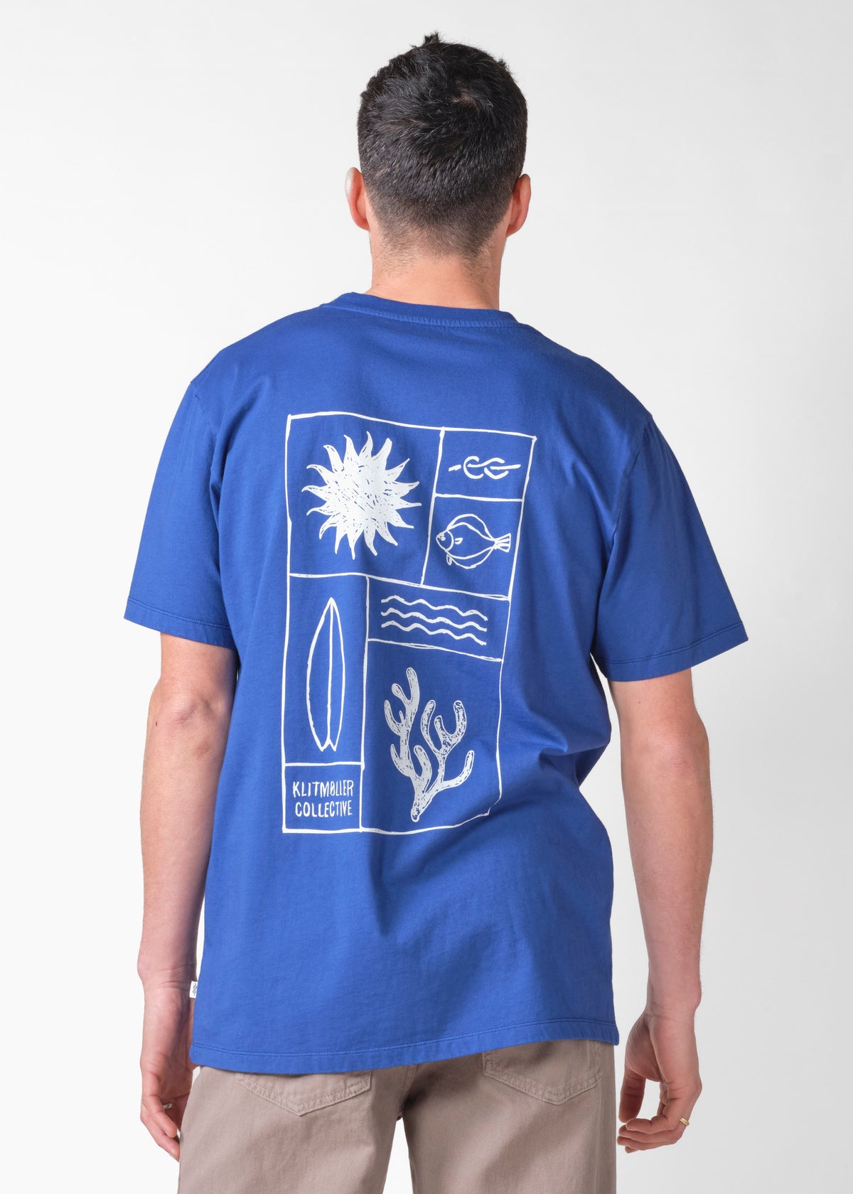 Klitmøller Collective ApS Wolf tee OCS T-Shirts Surf blue