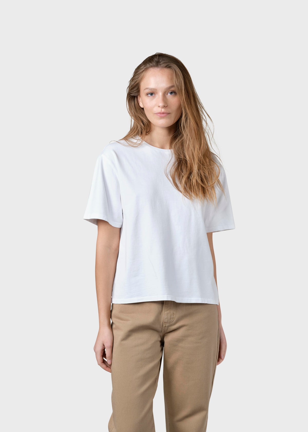 Klitmøller Collective ApS Womens boxy tee OCS T-Shirts White