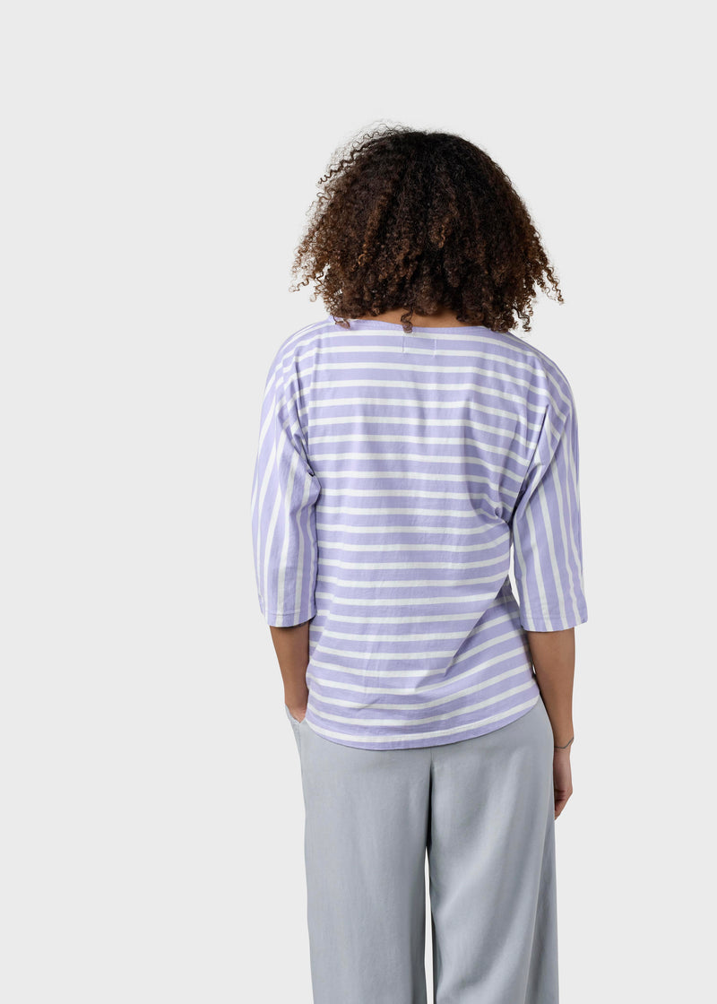 Klitmøller Collective ApS  Emma striped tee T-Shirts Lilac/cream