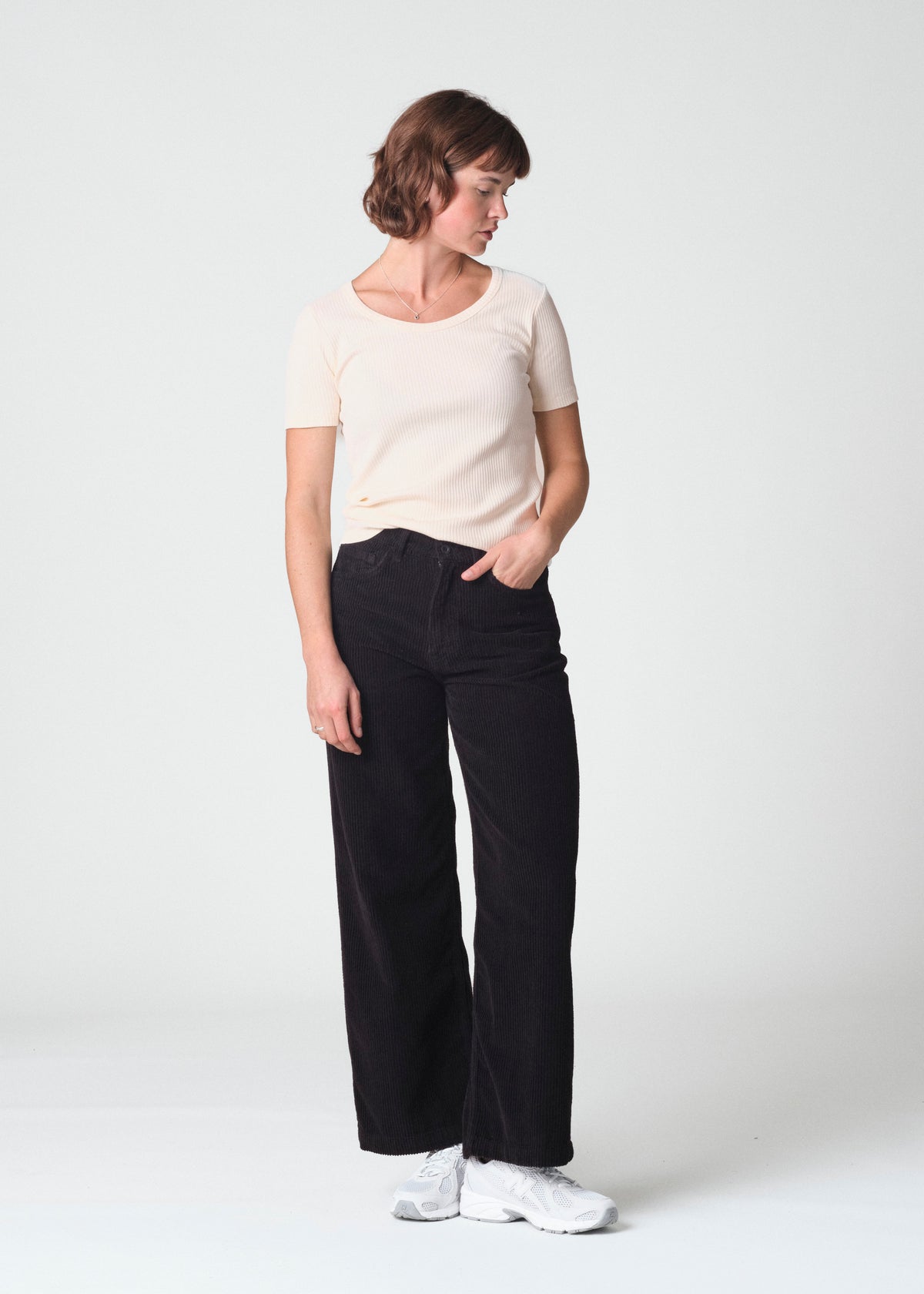 Klitmøller Collective ApS Amelia cord pants GOTS Pants Black