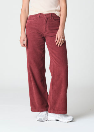 Klitmøller Collective ApS AMELIA CORD PANTS Pants Burgundy