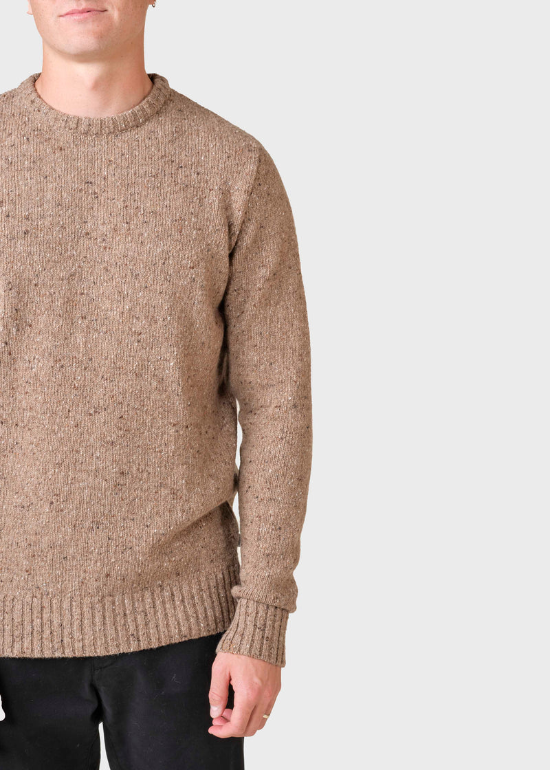 Klitmøller Collective ApS Aage knit Knitted sweaters Camel