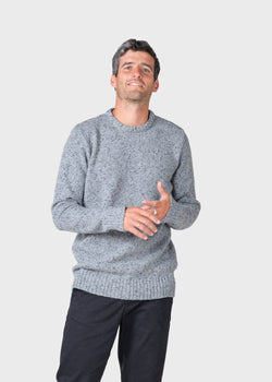 Klitmøller Collective ApS Aage knit Knitted sweaters Light grey