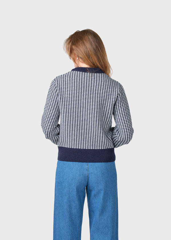 Klitmøller Collective ApS Agnes knit Knitted sweaters Navy/cream
