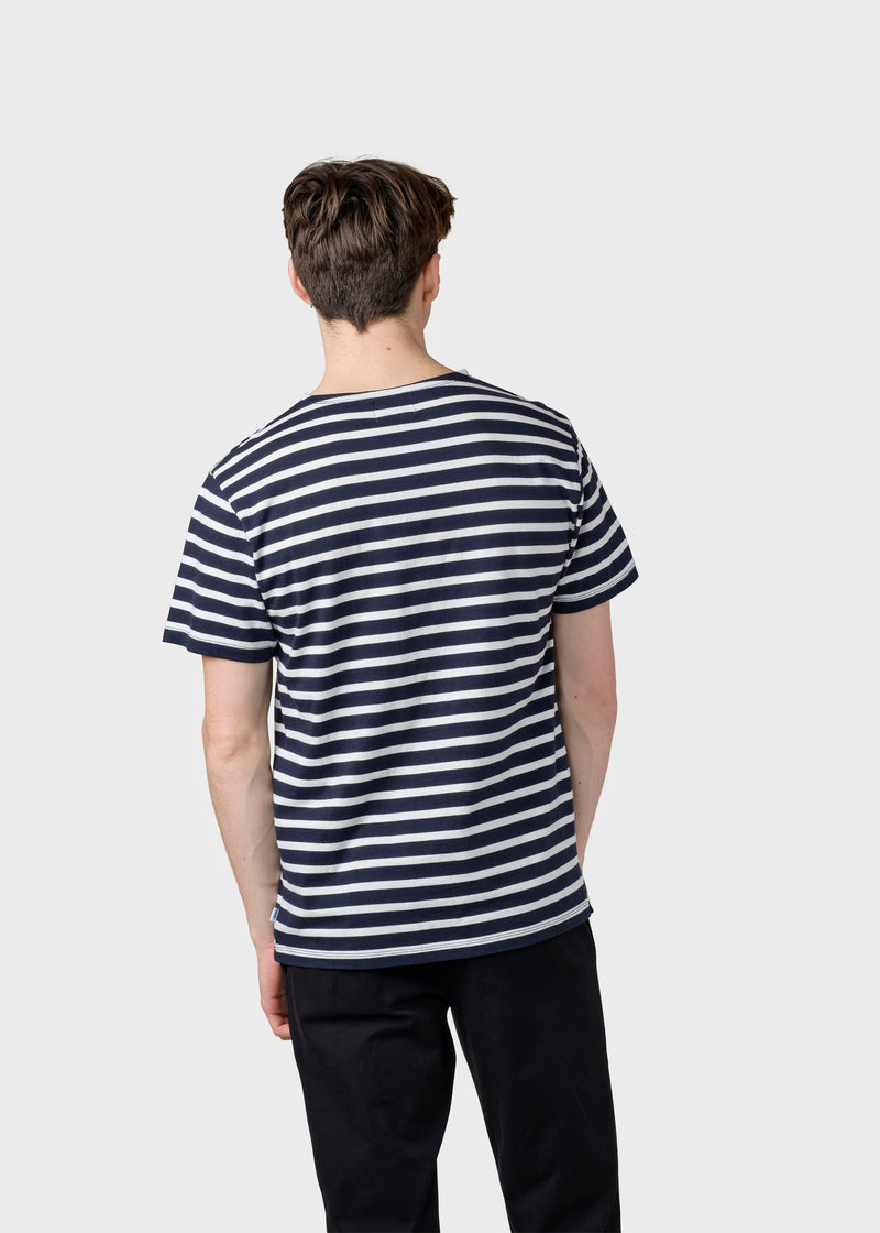 Klitmøller Collective ApS  Albert tee T-Shirts Navy/cream