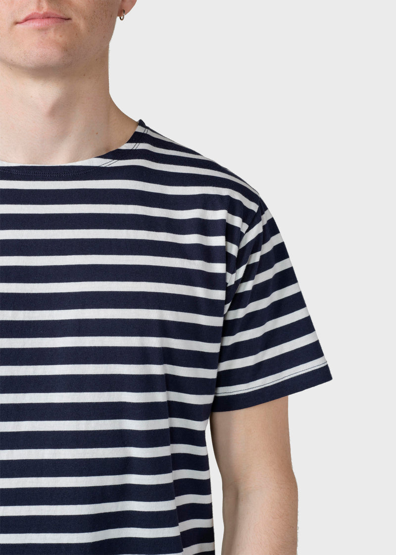 Klitmøller Collective ApS  Albert tee T-Shirts Navy/cream