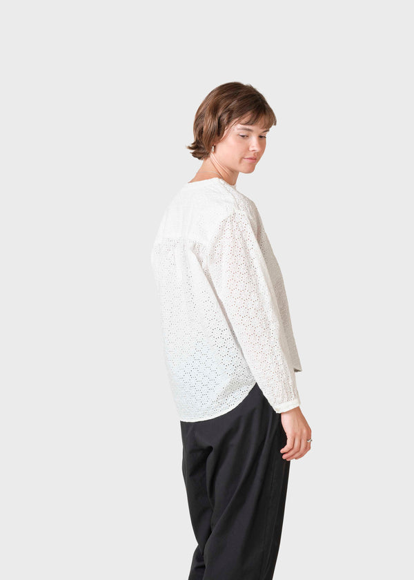 Klitmøller Collective ApS Alma embroidery blouse Shirts Cream