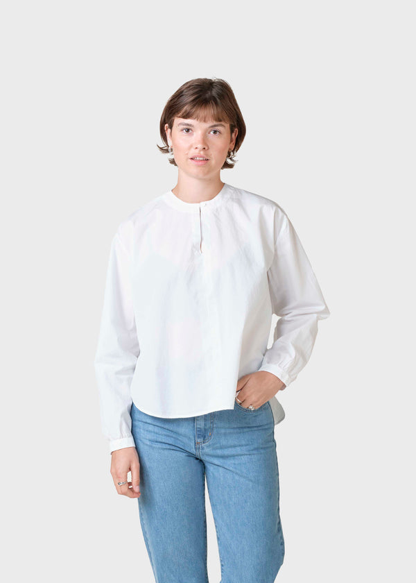 Klitmøller Collective ApS Alma poplin shirt Shirts White