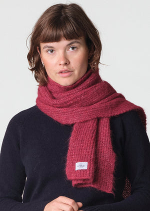 Klitmøller Collective ApS Alpaca scarf Beanies Burgundy