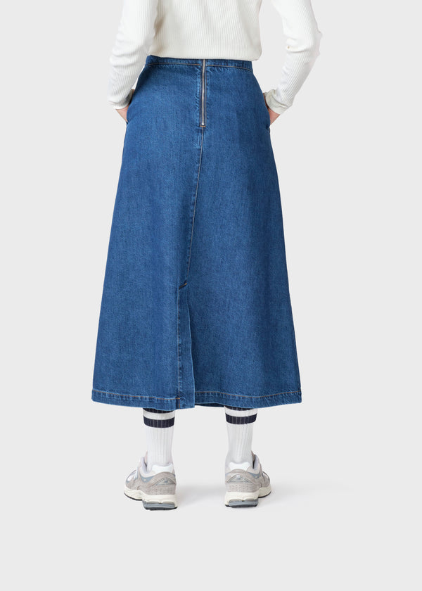 Klitmøller Collective ApS Amber denim skirt Skirts Dark blue stonewash