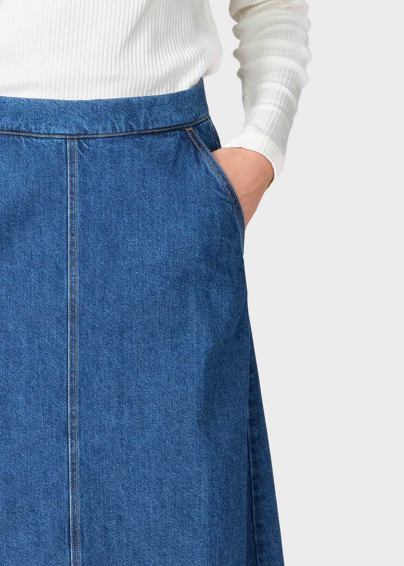 Klitmøller Collective ApS Amber denim skirt Skirts Dark blue stonewash